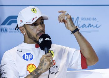 Lewis Hamilton a Miami 2025 (Ansa)