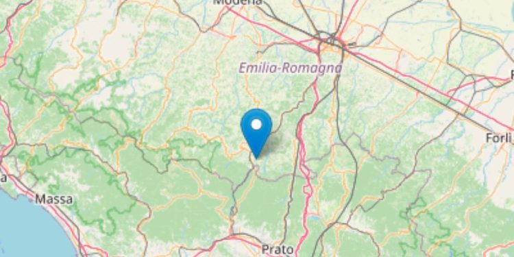 Terremoto Alto Reno Terme (BO) 3 maggio 2025 (Foto: Ingv)