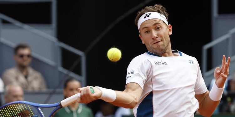 Casper Ruud ha vinto il Madrid Open 2025 (Foto ANSA)
