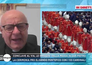 Mons. Paglia sul conclave (Foto: Mattino 5)