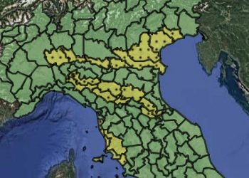 Allerta meteo 8 maggio 2025 (Foto: Protezione Civile)