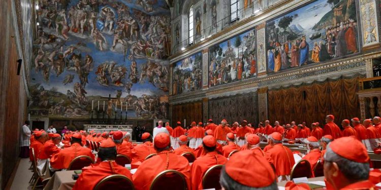 I cardinali in Conclave
