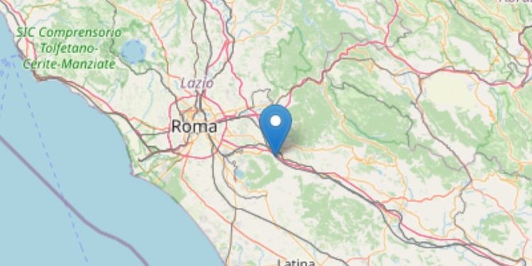 Terremoto San Cesareo, Roma (Foto Ingv)