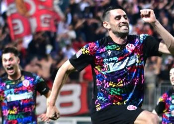 L'esultanza di Luca Paganini con la Vis Pesaro (da facebook.com/SerieCofficial)