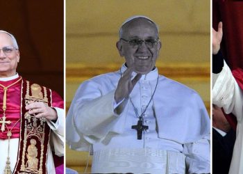 l'affaccio degli ultimi tre Papi