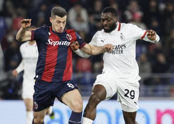 Remo Freuler e Youssouf Fofana in Bologna Milan (Foto ANSA)
