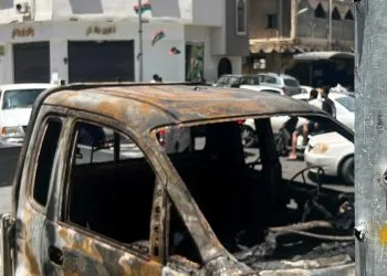 Tripoli. I resti degli scontri tra milizie dopo l'attentato ad al Kikli (Ansa)