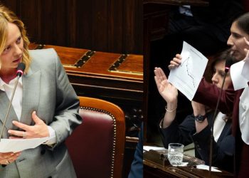 Giorgia Meloni ed Elly Schlein si confrontano alla Camera (Foto: ANSA)