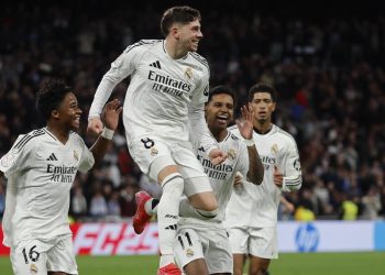 Federico Valverde esulta con il Real Madrid (Foto ANSA)
