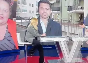 Alberto Matano vs Roberta Bruzzone (Foto: La Vita in Diretta)