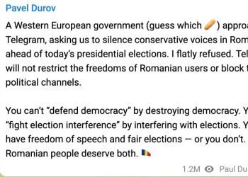 Telegram Durov su Romania