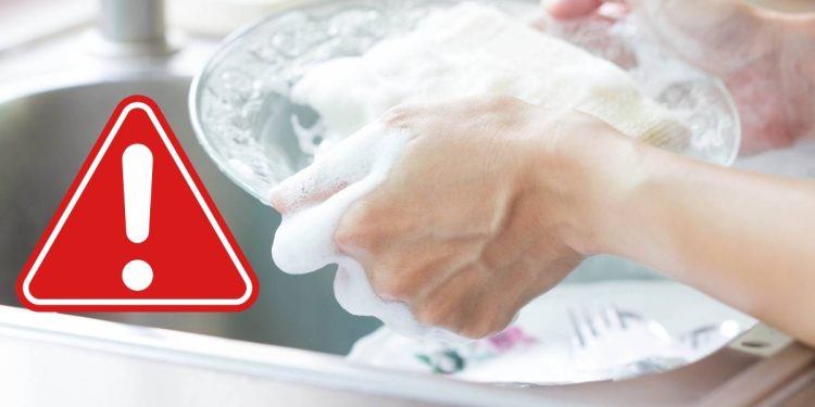 Detersivo per piatti nocivo