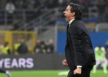 Simone Inzaghi, allenatore dell'Inter dal 2021 (Foto ANSA)