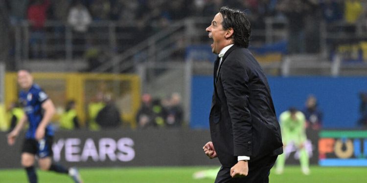 Simone Inzaghi, allenatore dell'Inter dal 2021 (Foto ANSA)