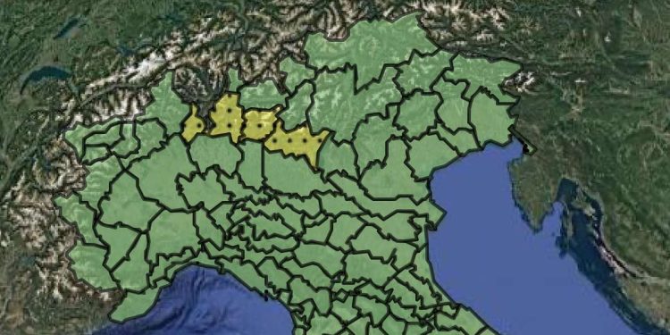 Allerta meteo 26 maggio 2025 (Foto: Protezione Civile)