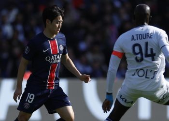 Lee Kang-In con il Psg contro il Le Havre (Foto ANSA)