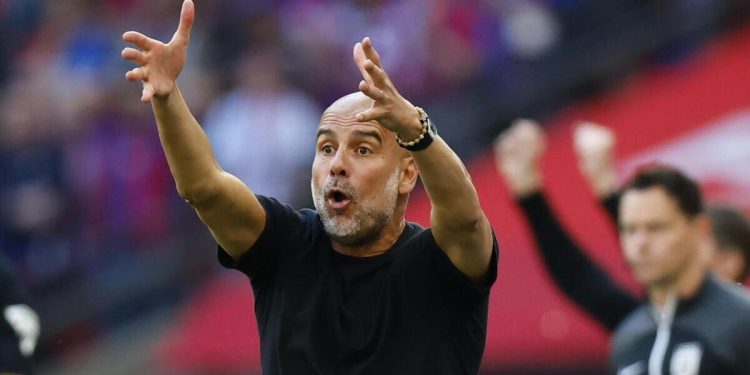 Pep Guardiola, allenatore del Manchester City dal 2016 (Foto ANSA)
