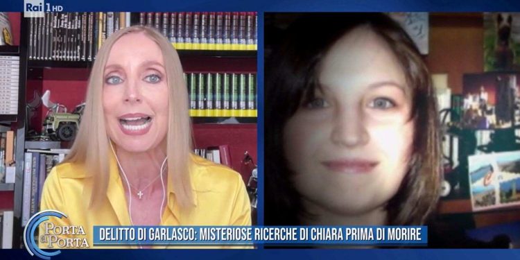 Elisabetta Cametti sul giallo di Garlasco (Foto: Porta a Porta)