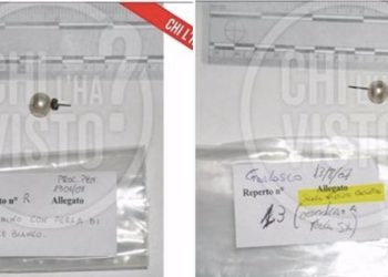 Gli orecchini mai esaminati dalla scena del crimine del delitto di Garlasco (Foto: Facebook Chi l'ha visto?)