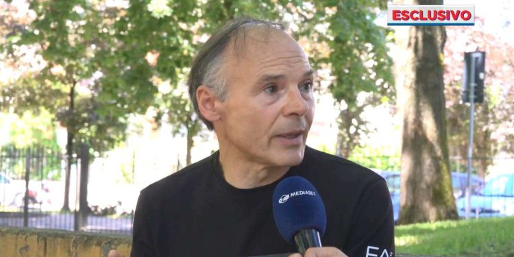 Il fedele della Bozzola (Foto: Mattino 5 News)