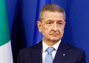 Il governatore Fabio Panetta durante la presentazione della Relazione annuale della Banca d'Italia a Palazzo Koch, Roma, 30 maggio 2025. ANSA/FABIO FRUSTACI