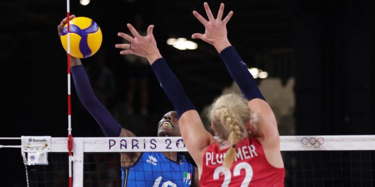 Un momento di Italia Usa alle Olimpiadi 2024 (Foto ANSA)