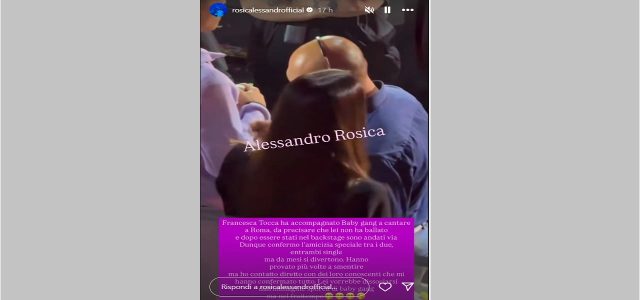 Alessandro Rosica su Francesca Tocca e Baby Gang 