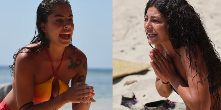 Jasmin Salvati contro Chiara Balistreri all'Isola dei Famosi 2025 (fonte Instagram)