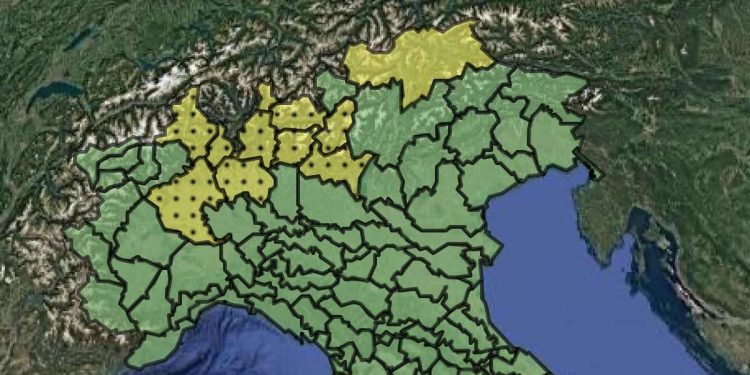 Allerta meteo 3 giugno 2025 (Foto: Protezione Civile)