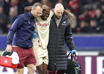 Karim Konate con il Salisburgo (Foto ANSA)