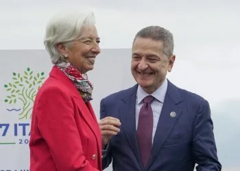 Chirstine Lagarde (BCE) e Fabio Panetta (Bankitalia)