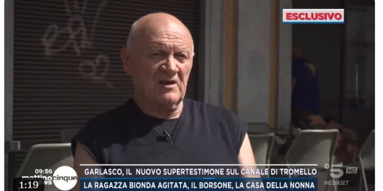 Gianni Bruscagini, Garlasco (Foto: Mattino 5)