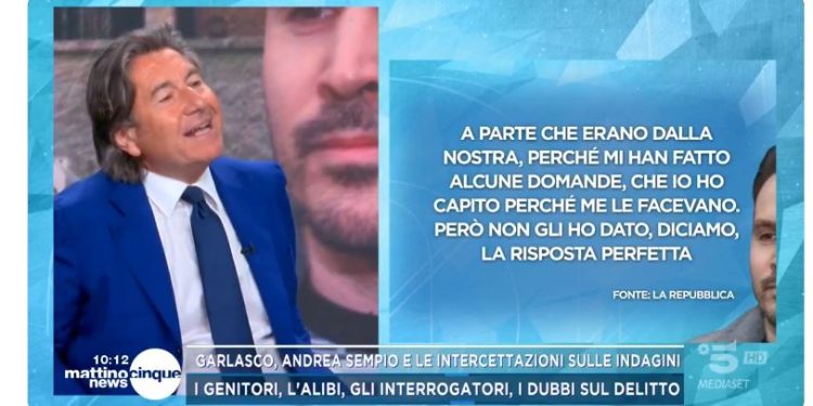 Antonio De Rensis su Garlasco (Foto: Mattino 5)