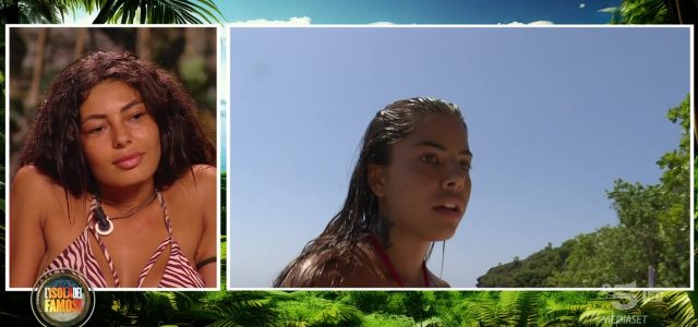 Jasmin Salvati e Chiara Balistreri, Isola dei Famosi 2025 (screen da TV)