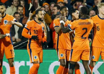 L'Olanda esulta, qui nei quarti di Nations League (Foto ANSA)