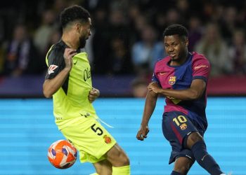 Ansu Fati con la maglia del Barcellona (Foto ANSA)