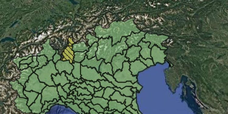 Allerta meteo 6 giugno 2025 (Foto: Protezione Civile)