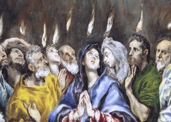 El Greco, "Pentecoste" (1597-1600, particolare)