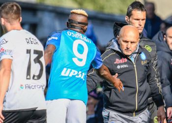 Victor Osimhen e Luciano Spalletti ai tempi del Napoli (Foto ANSA)