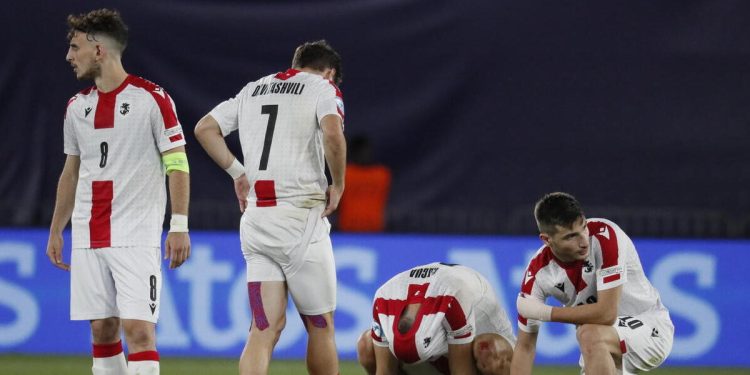 La Georgia agli Europei U21 (Foto ANSA)