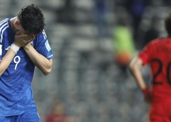 La delusione di Giuseppe Ambrosino con l'Italia (Foto ANSA)