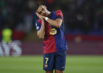 Ferran Torres con la maglia del Barcellona (Foto ANSA)