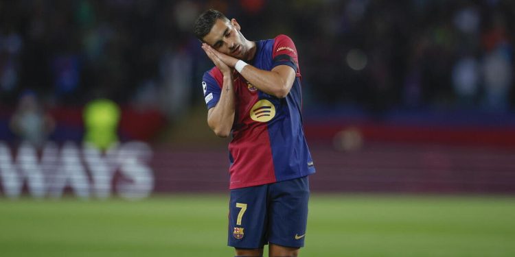 Ferran Torres con la maglia del Barcellona (Foto ANSA)