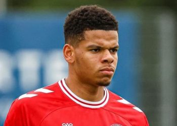 Wiliam Osula con la Danimarca U21 (da facebook.com/newcastleunited)