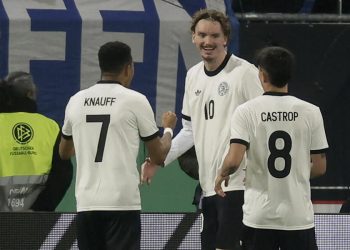 Nick Woltemade a segno con la Germania U21 (Foto ANSA)