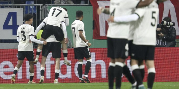 L'esultanza della Germania U21 (Foto ANSA)