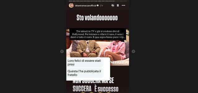 Coppia di Temptation Island e la segnalazione di Deianira Marzano