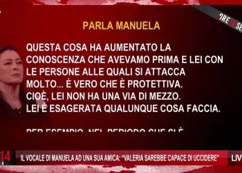 Pierina Paganelli, audio di Manuela Bianchi (Foto Ore 14 Sera)