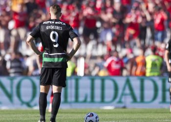 Viktor Gyokeres con lo Sporting Lisbona (Foto ANSA)