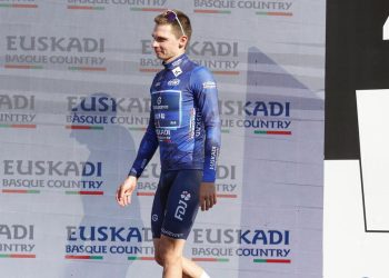 Romain Gregoire sul podio (Foto ANSA)